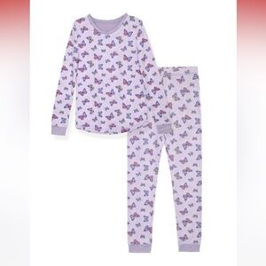 Girls 2-Piece Super Soft Jersey Long Sleeve Snug-Fit Pajama Set